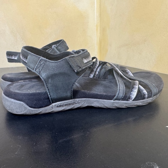 Merrell Sandals Womens Size 8 Black Performance Footwear Strappy Comfort - Picture 4 of 7